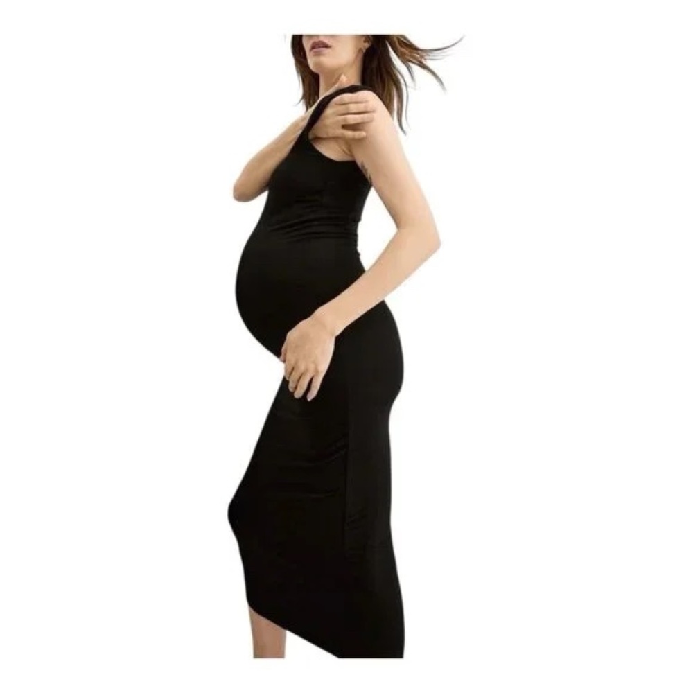 Hatch Maternity Body Tank Dress - Black